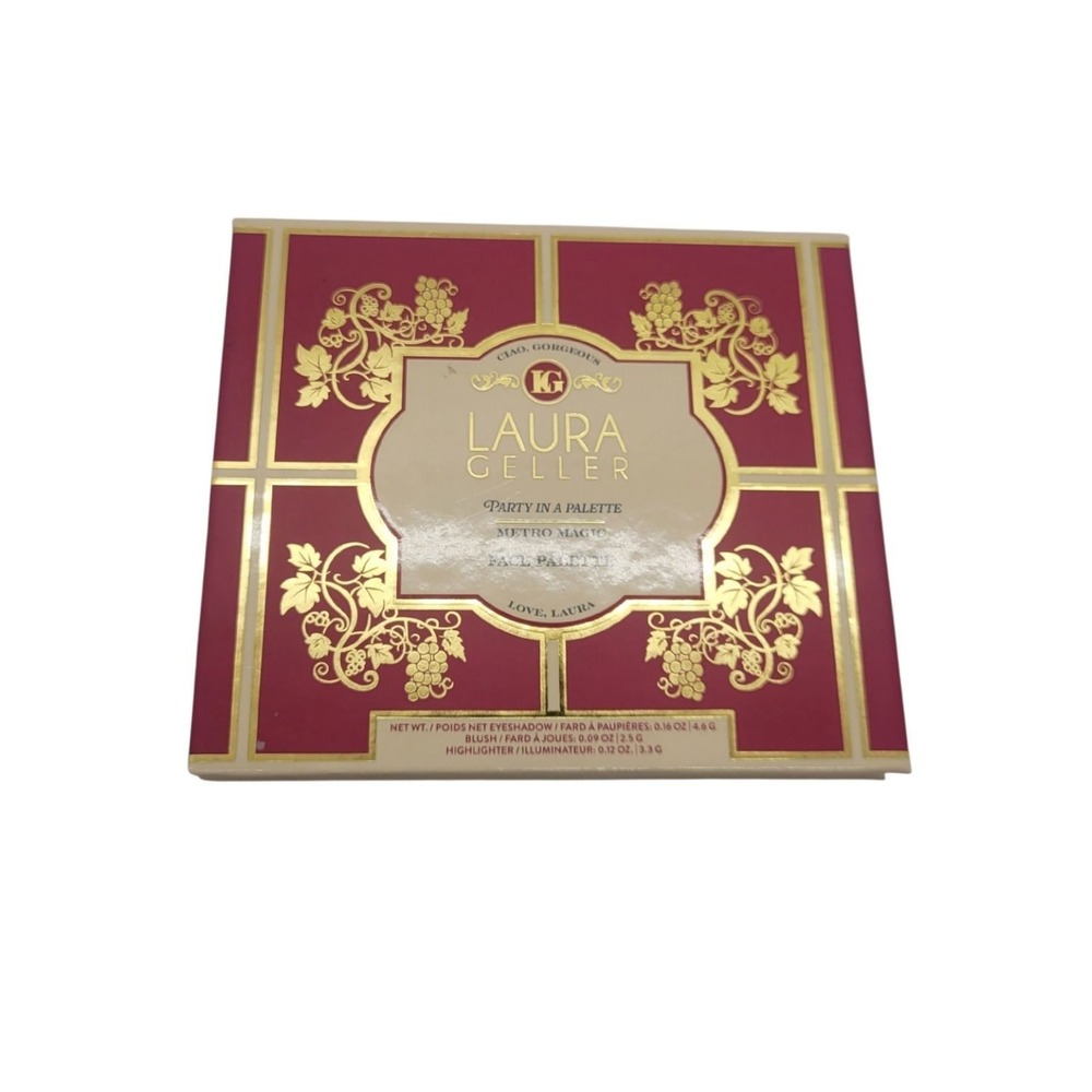 Laura Geller Party In A Palette Metro Magic Face Palette Eyeshadow Blush Glow